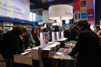 Aspecto de la Feria Internacional del Libro de París, en su edición de marzo de 2009.
